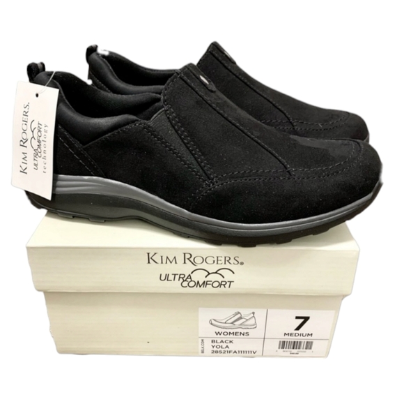 Kim Roger's Black Yola Ultra Comfort Shoes Size 7 - Picture 1 of 6